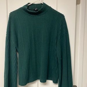 Green knit sweater